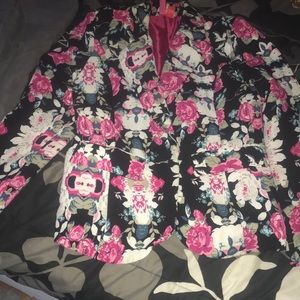 Floral blazer